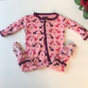 Kickee Pants Lotus Sharing Pups Footie 0-3 months